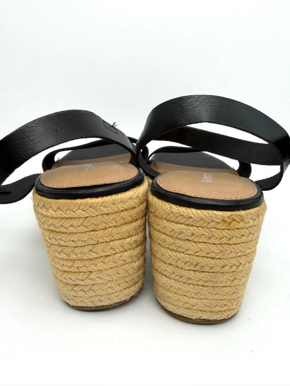 Torrid Black & Tan Wedge Sandals - Size 8